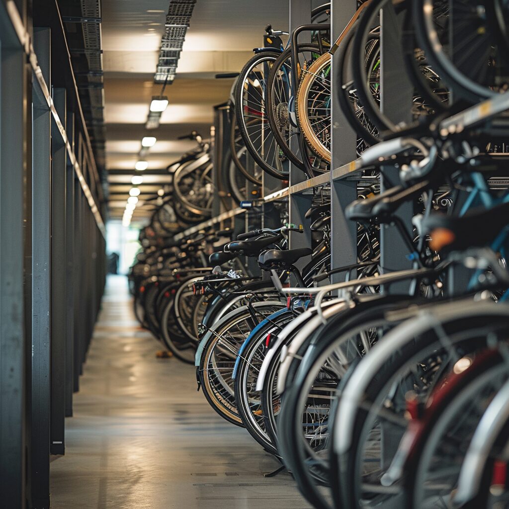 bicicletário em condomínio